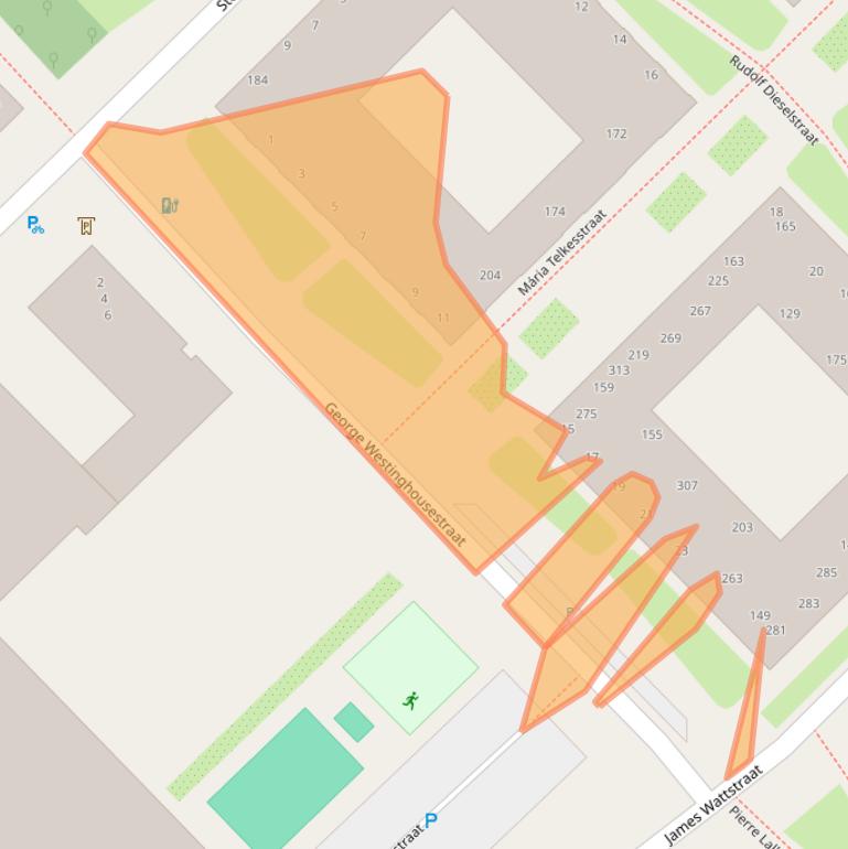 Kaart van postcodegebied 1097JM.