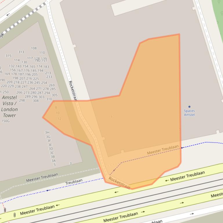 Kaart van postcodegebied 1097JS.