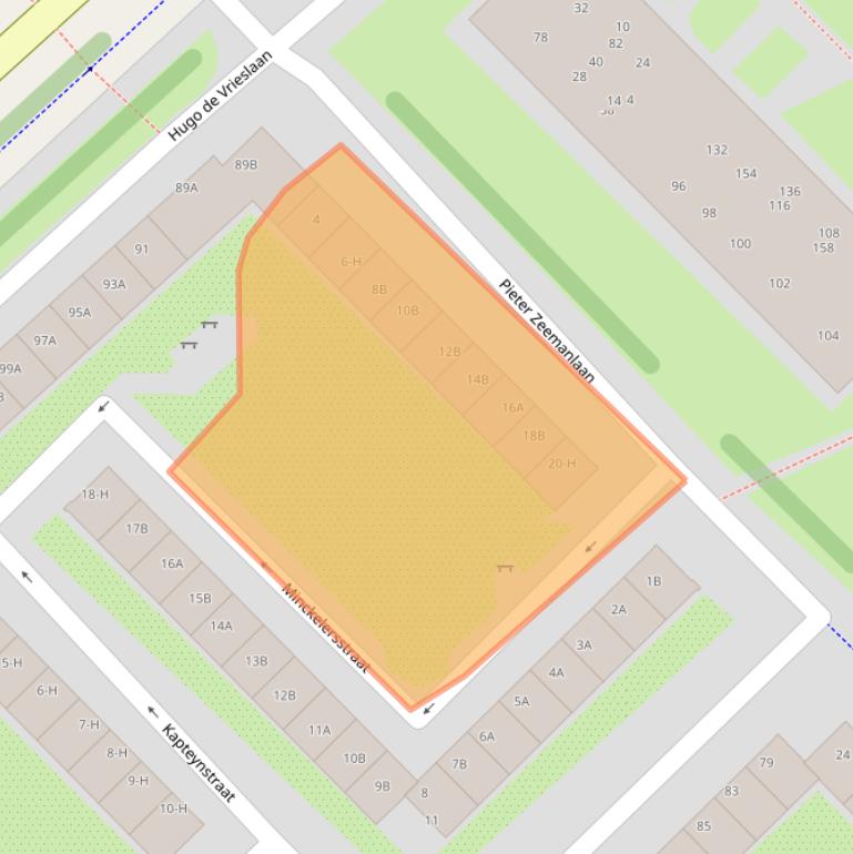 Kaart van postcodegebied 1097KC.