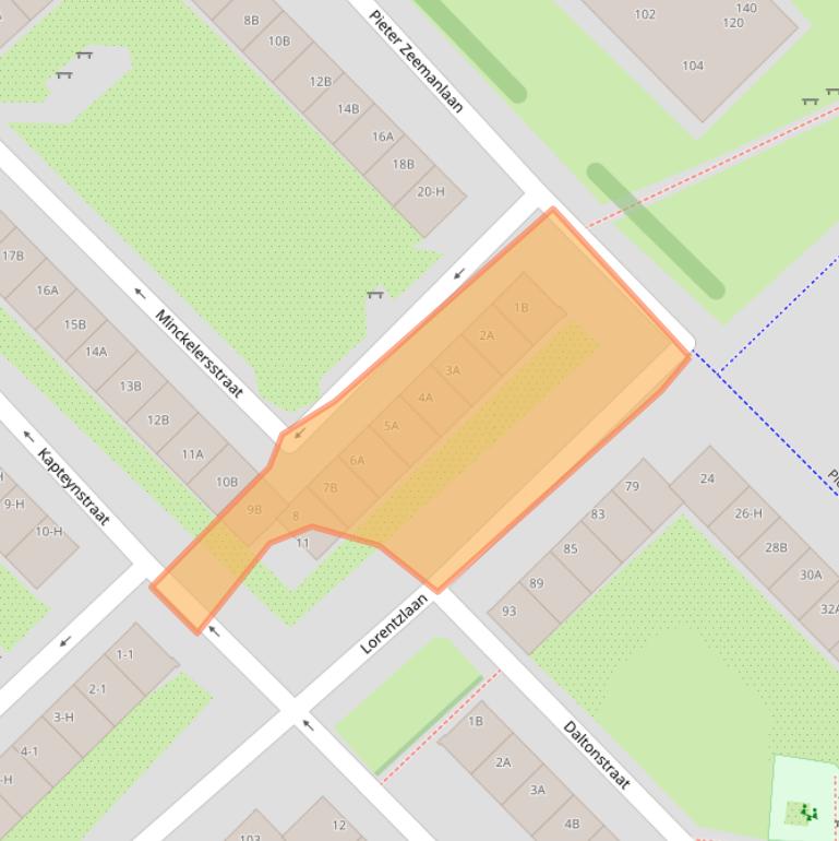 Kaart van postcodegebied 1097KE.