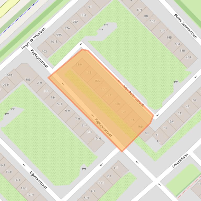 Kaart van postcodegebied 1097KG.