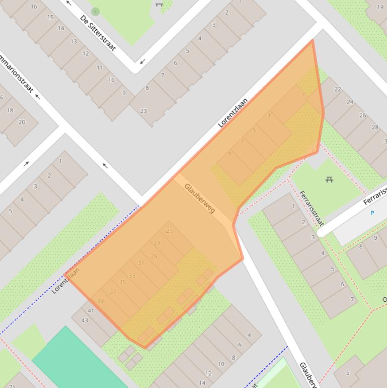 Kaart van postcodegebied 1097KH.