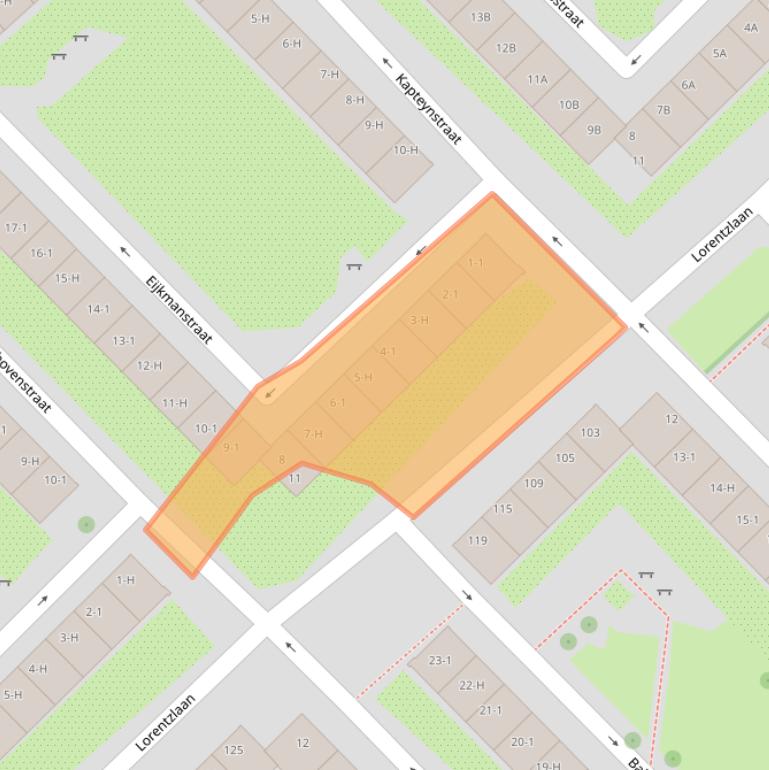 Kaart van postcodegebied 1097KP.