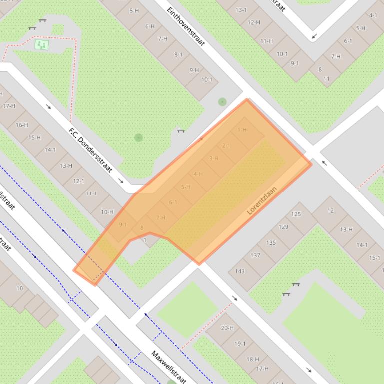 Kaart van postcodegebied 1097KV.