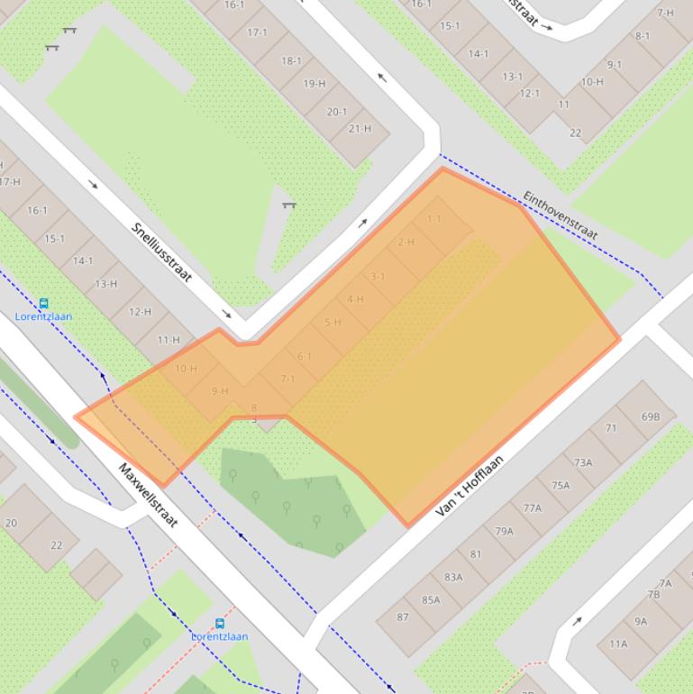 Kaart van postcodegebied 1097KX.