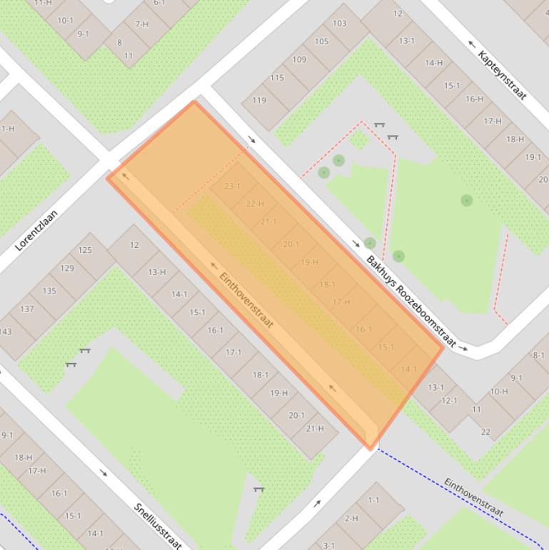 Kaart van postcodegebied 1097LB.