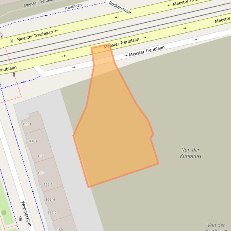 Kaart van postcodegebied 1097LV.