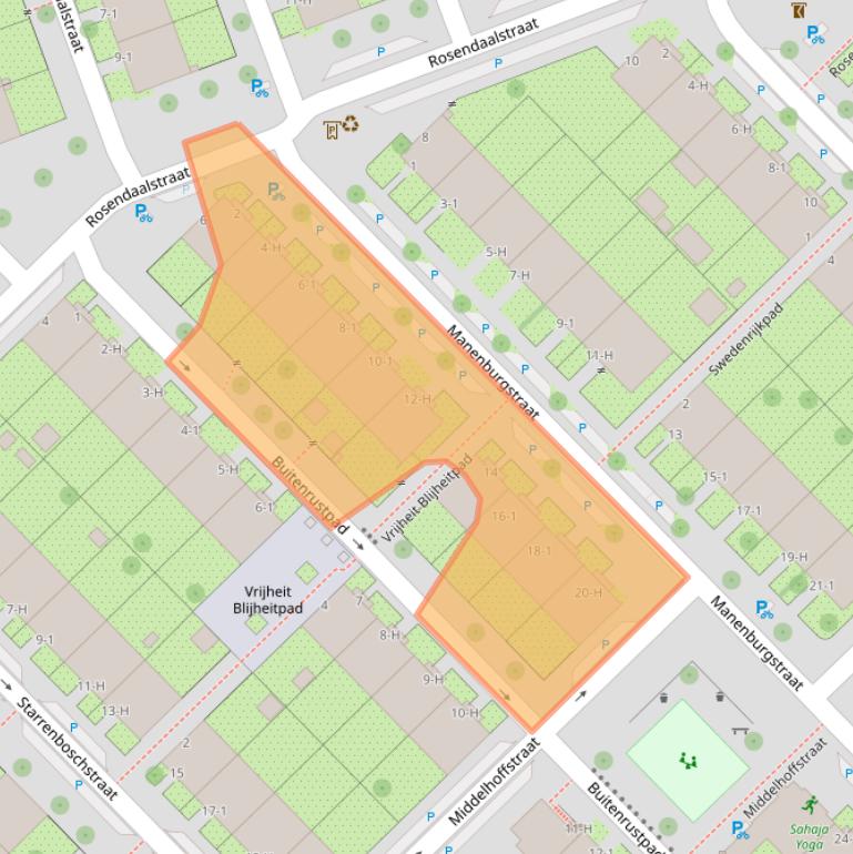 Kaart van postcodegebied 1097NB.