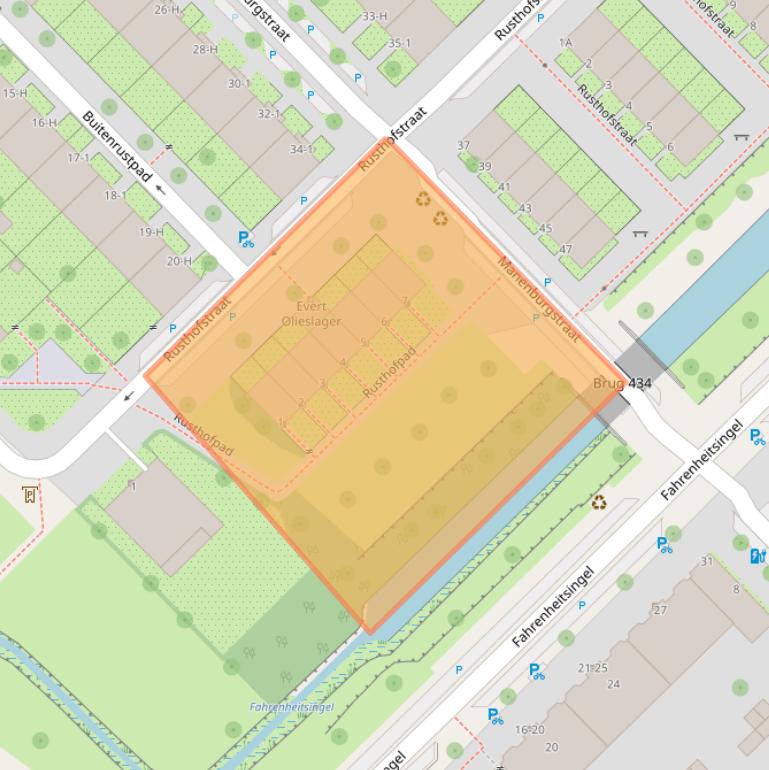 Kaart van postcodegebied 1097NM.