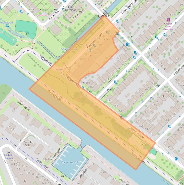 Kaart van postcodegebied 1097NR.