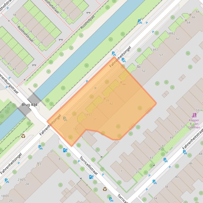 Kaart van postcodegebied 1097NS.