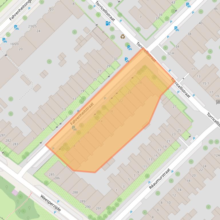 Kaart van postcodegebied 1097PR.