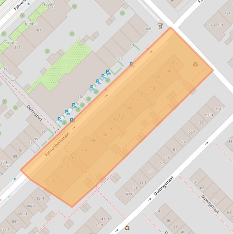 Kaart van postcodegebied 1097PW.