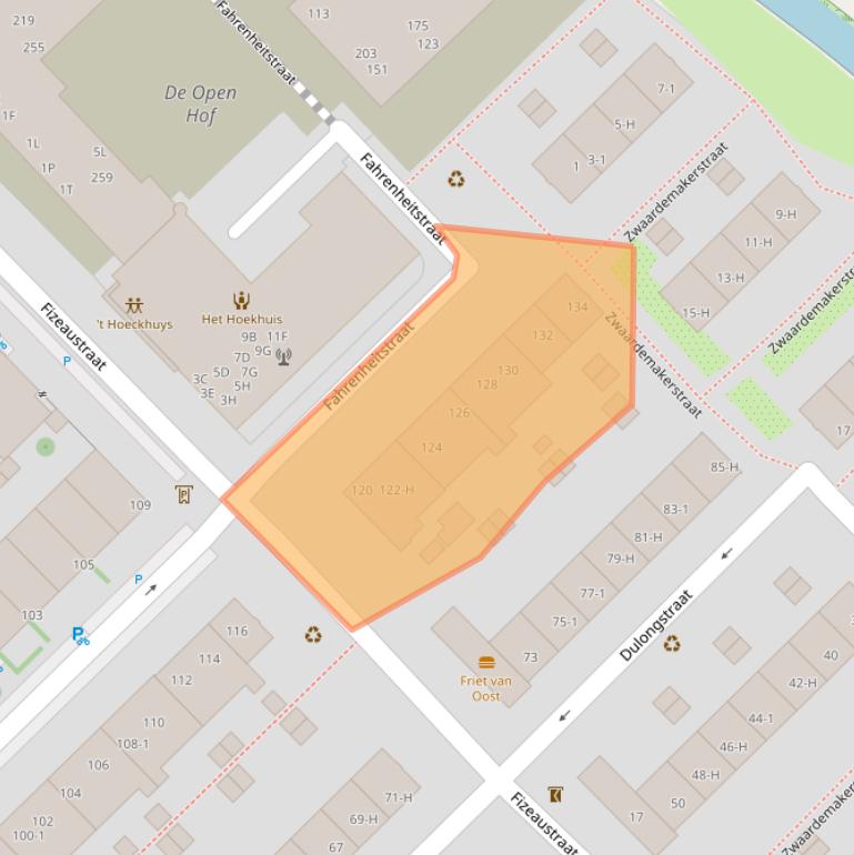 Kaart van postcodegebied 1097PX.