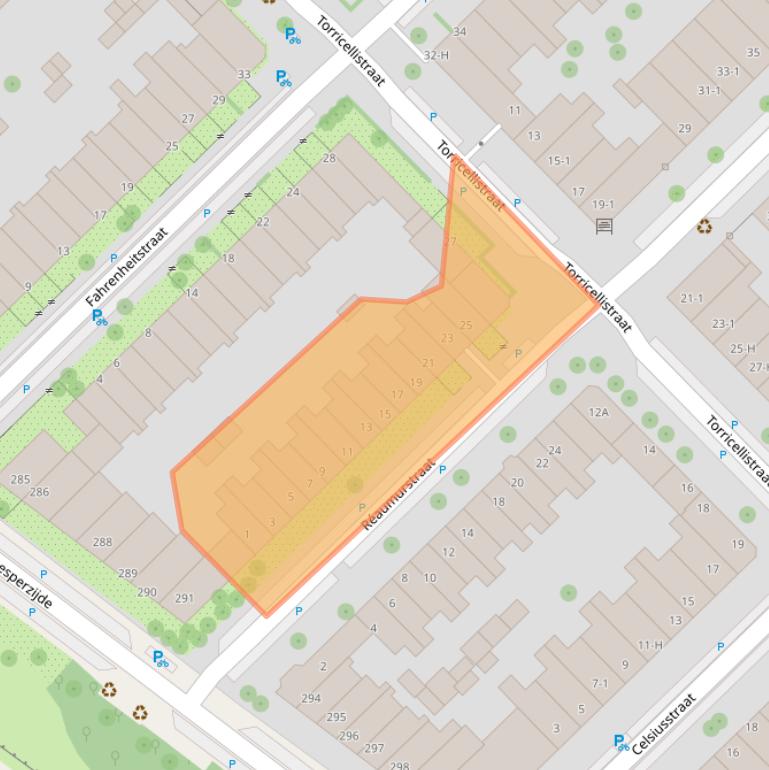 Kaart van postcodegebied 1097RD.