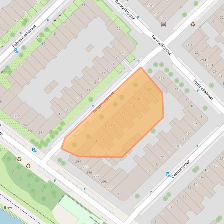 Kaart van postcodegebied 1097RG.