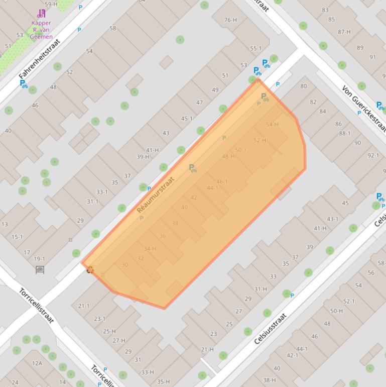 Kaart van postcodegebied 1097RH.