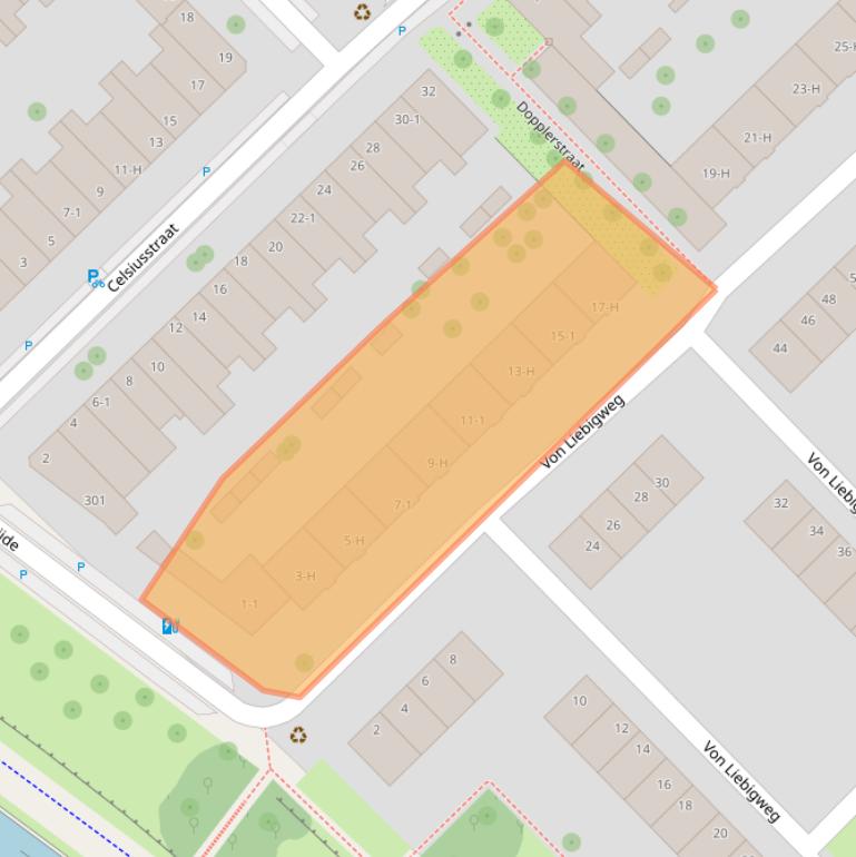 Kaart van postcodegebied 1097RJ.