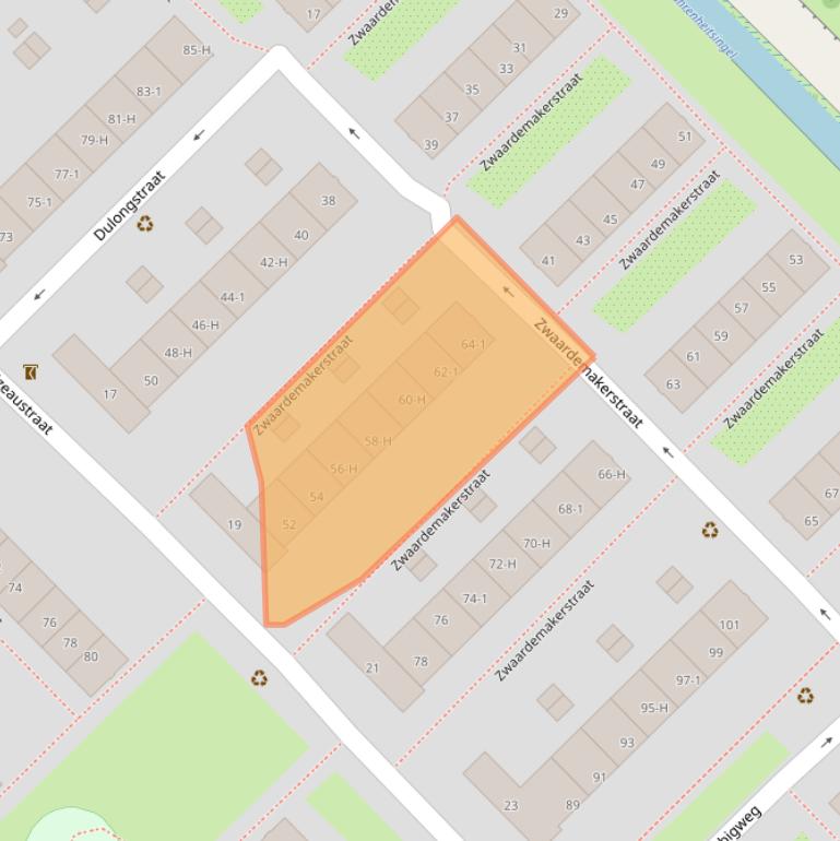 Kaart van postcodegebied 1097SK.