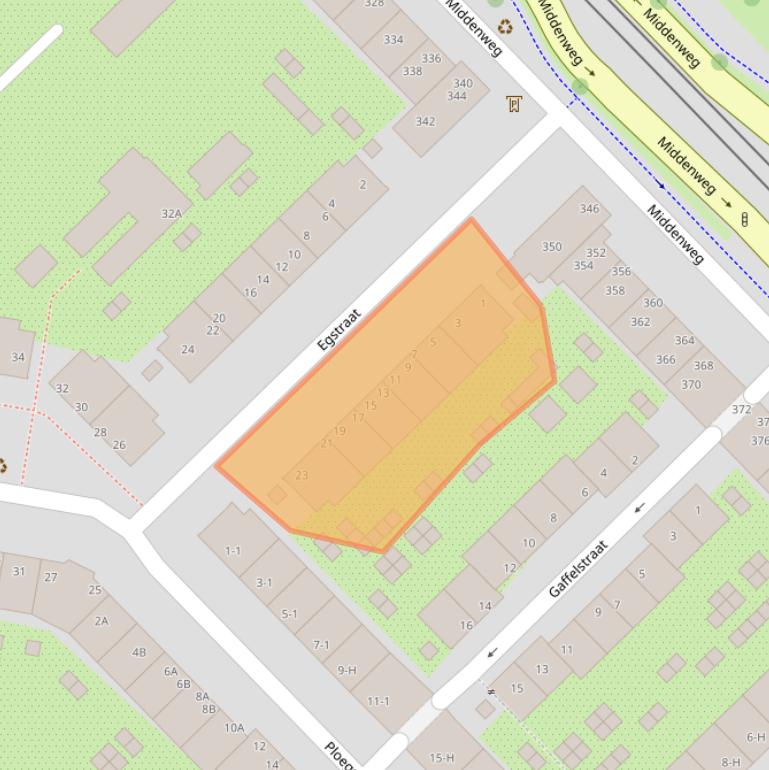 Kaart van postcodegebied 1097SV.