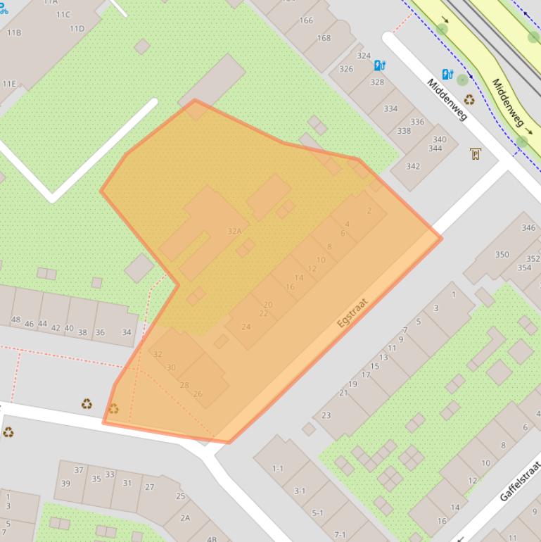Kaart van postcodegebied 1097SX.