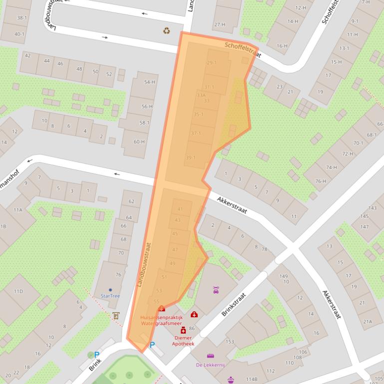 Kaart van postcodegebied 1097TL.