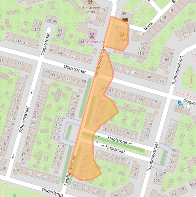Kaart van postcodegebied 1097TM.