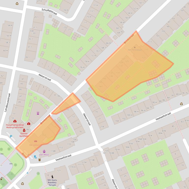 Kaart van postcodegebied 1097VK.