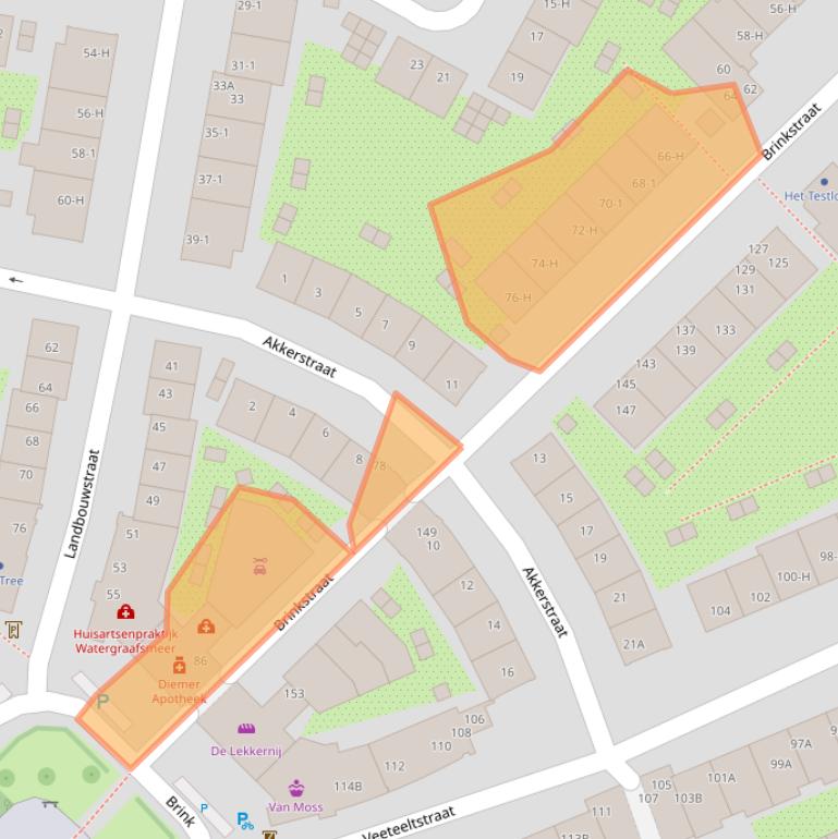 Kaart van postcodegebied 1097VP.