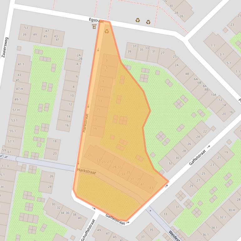 Kaart van postcodegebied 1097VR.