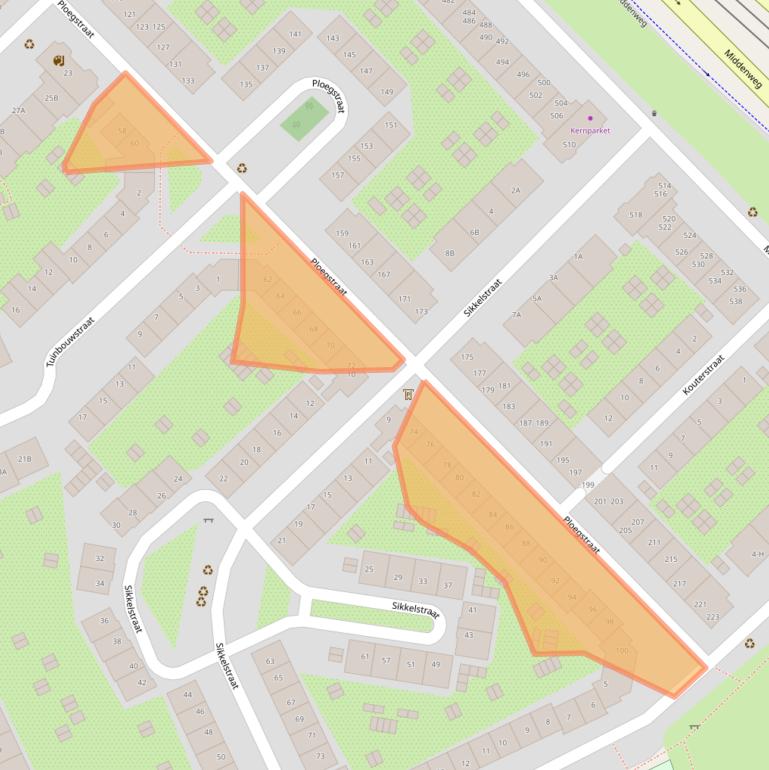 Kaart van postcodegebied 1097WJ.