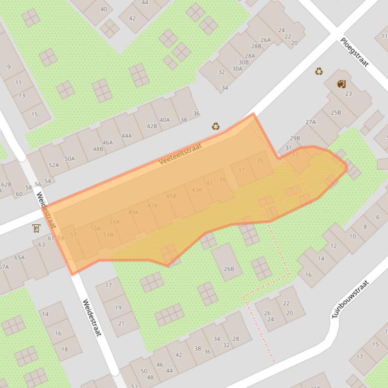 Kaart van postcodegebied 1097WN.