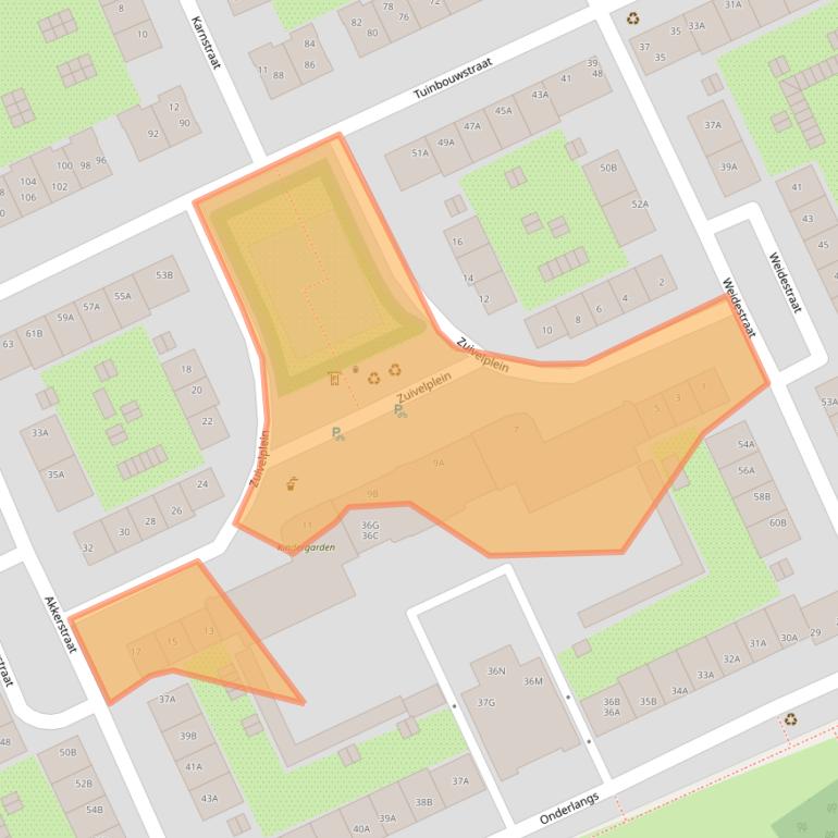 Kaart van postcodegebied 1097XD.