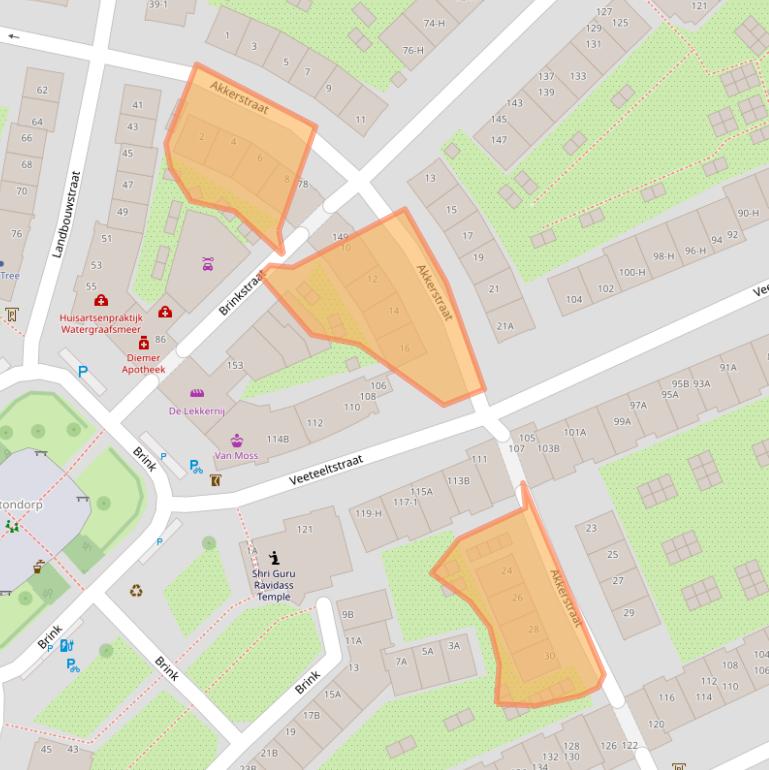 Kaart van postcodegebied 1097XM.