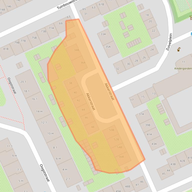 Kaart van postcodegebied 1097XN.