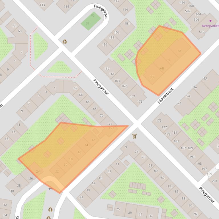 Kaart van postcodegebied 1097ZE.