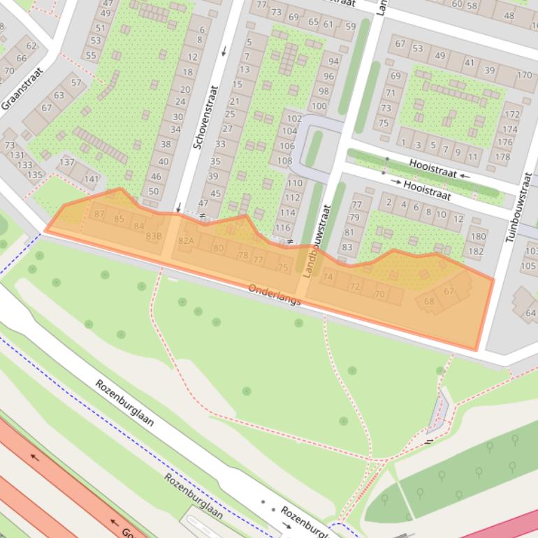 Kaart van postcodegebied 1097ZP.