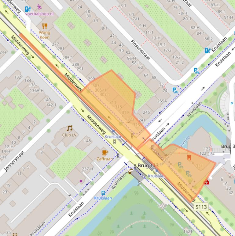 Kaart van postcodegebied 1098AT.