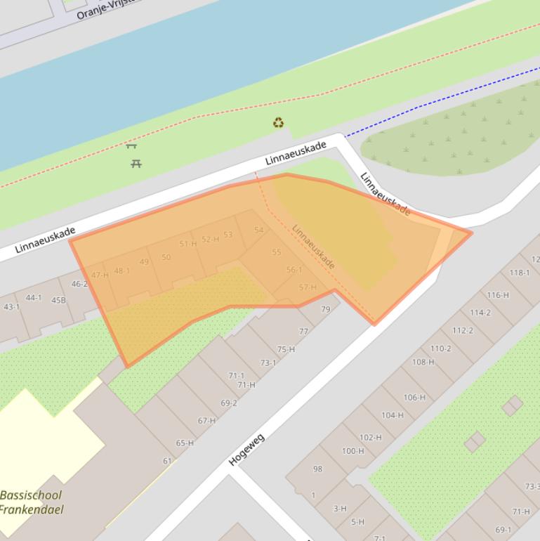 Kaart van postcodegebied 1098BK.