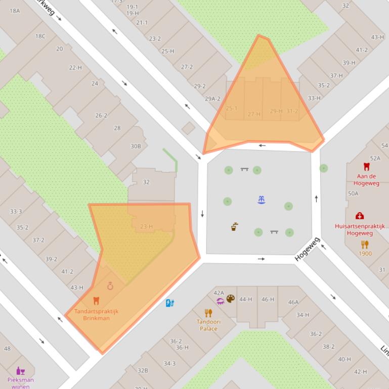 Kaart van postcodegebied 1098BW.