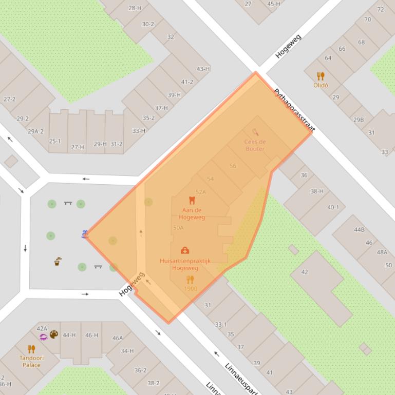 Kaart van postcodegebied 1098CE.