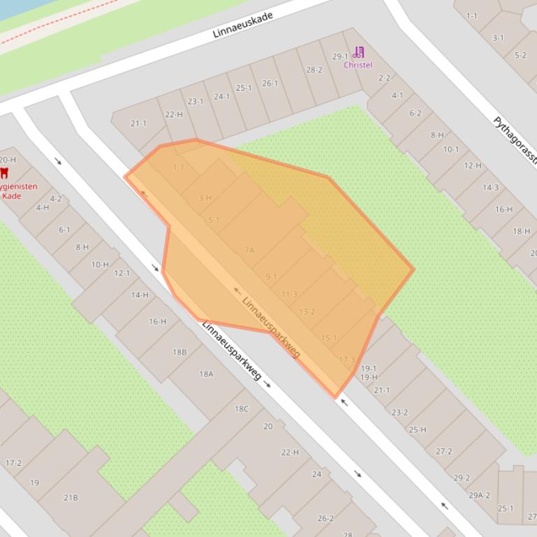 Kaart van postcodegebied 1098CM.