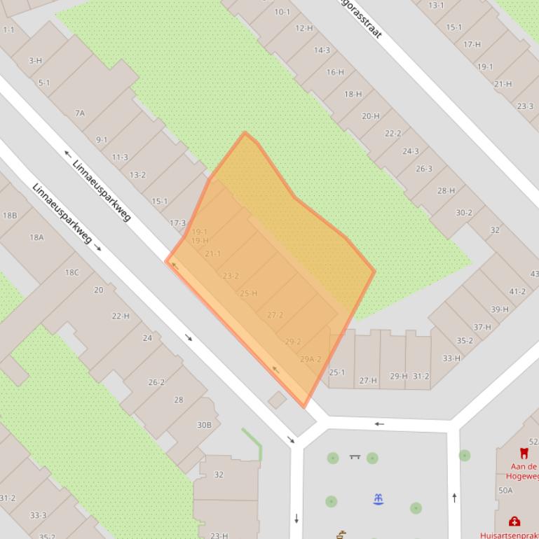 Kaart van postcodegebied 1098CN.