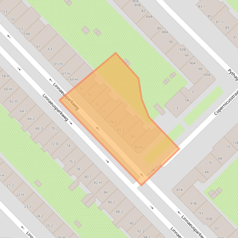 Kaart van postcodegebied 1098CS.