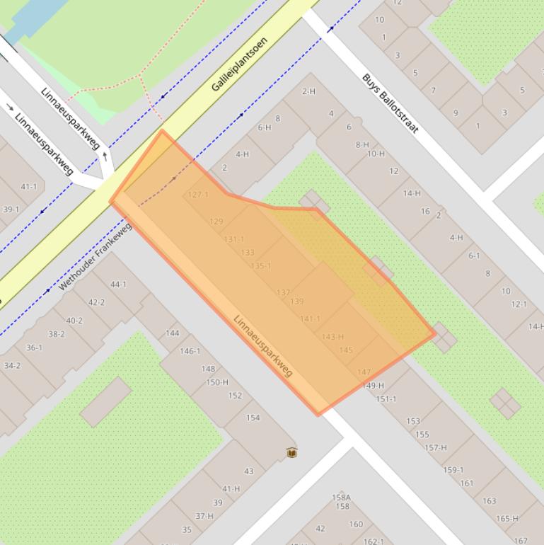 Kaart van postcodegebied 1098CW.