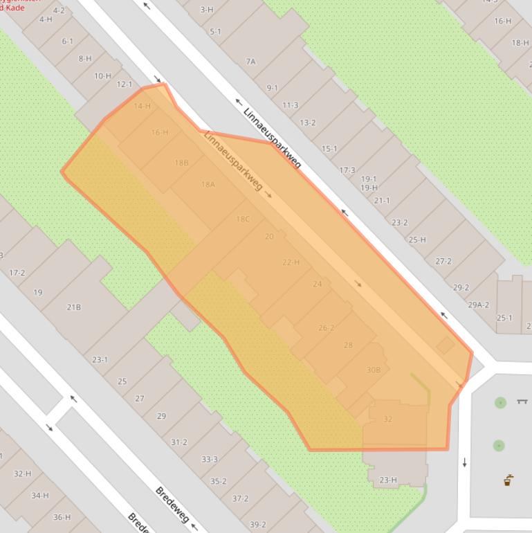 Kaart van postcodegebied 1098EB.