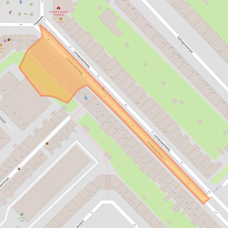 Kaart van postcodegebied 1098EC.