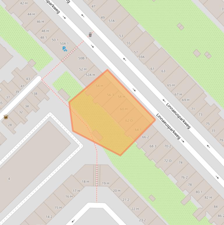 Kaart van postcodegebied 1098EE.