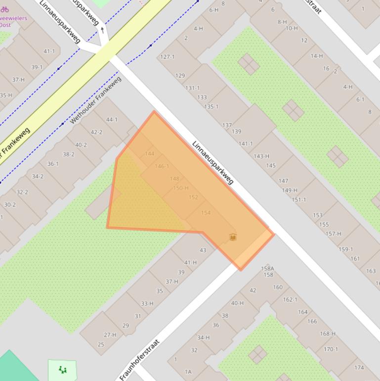 Kaart van postcodegebied 1098EM.