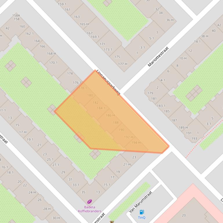 Kaart van postcodegebied 1098EP.